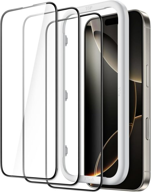 JETech iPhone 16 pro 6.3インチ用 全面保護フィルム