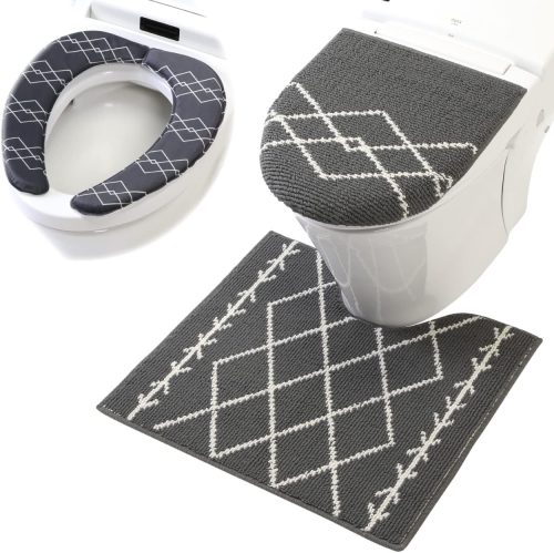 ヨコズナクリエーション トイレタリー トイレマット＆フタカバー＆便座カバー ３点セット