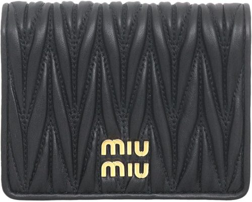 ミュウミュウ(Miu Miu) マテラッセレザー 折り財布