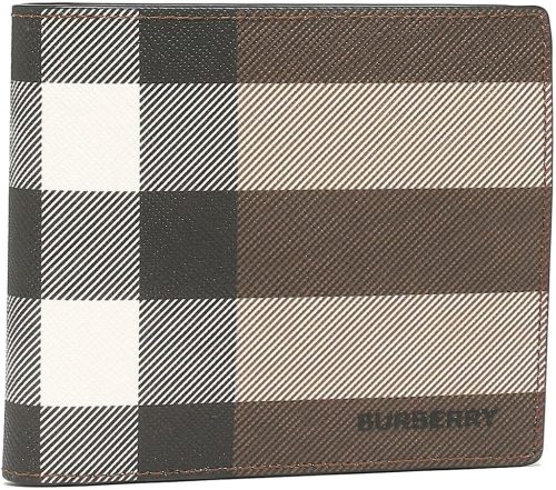 バーバリー(BURBERRY) チェック＆レザー バイフォールド コインウォレット