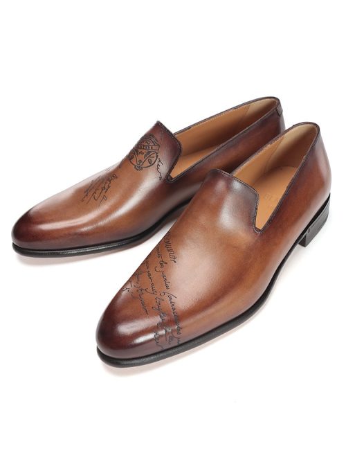 ベルルッティ(Berluti) カーシヴ ガレ レザー ローファー
