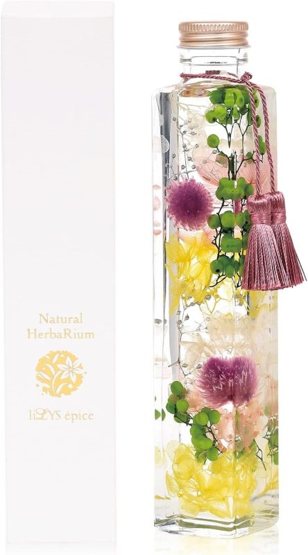 リリスエピス(liLYS épice) ハーバリウム スクエアタイプ 日本製 紫苑 sh1sh