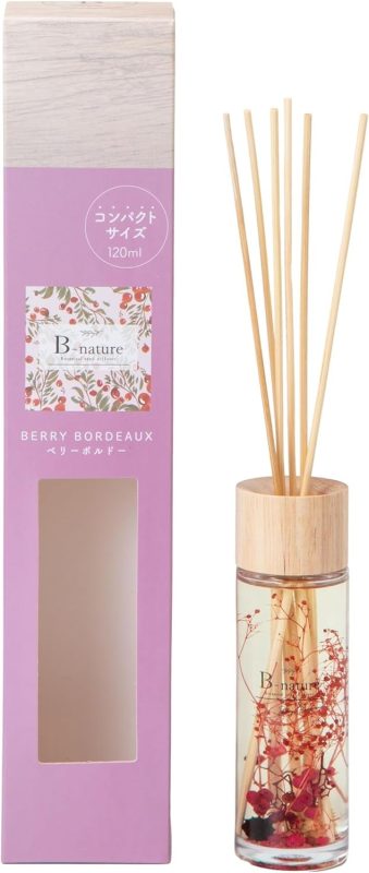 藤栄(FUJIEI) B-nature リードディフューザー ハーバリウム ベリーボルドー 120ml BN-002