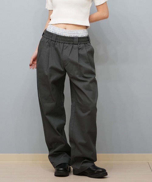 ディッキーズ(Dickies) ウエストタグレイヤードチノパンツ