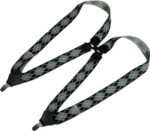 タニワタリ(Taniwatari) サスペンダー ホルスター型 ブラック アーガイル