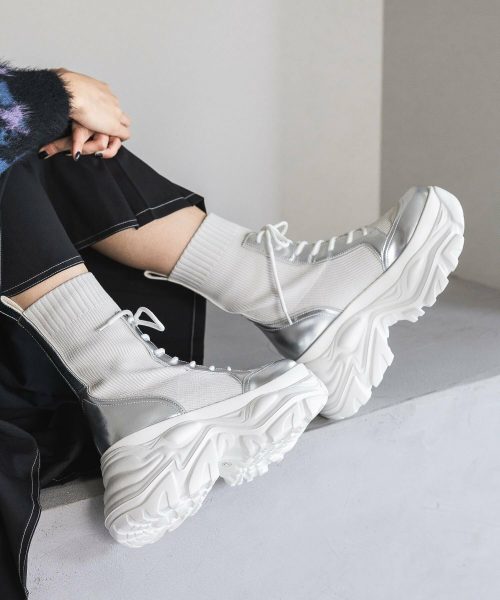 ページボーイ(PAGEBOY) レースアップソックスブーツ