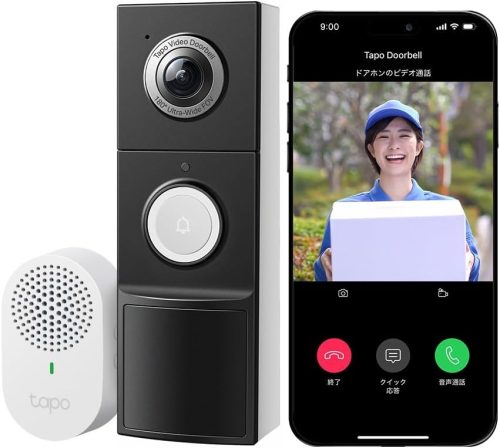 TP-Link カメラ付きスマートドアホンキット Tapo D235