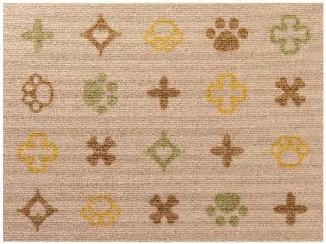 ペピイ(PEPPY) ピタッと吸着タイルマット 大判サイズ モノグラム柄