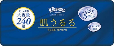 日本製紙クレシア(NIPPON PAPER CRECIA) クリネックス ティシュー ローション 肌うるる ソフトパック 240組