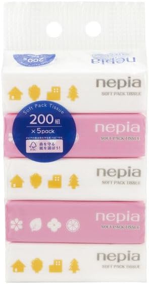 王子ネピア ソフトパックティシュ 200組5コパック