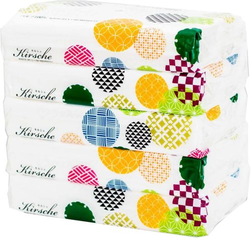 マスコー製紙 キルシェ ソフトパックティシュ 150組5個パック