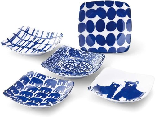 フィンレイソン(Finlayson) 角皿 5枚組 オッソ エレファンティ コロナ タイミ ポップ YKKPLFIN40N57-F-F