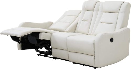 モダンデコ 2人掛け電動リクライニングソファ