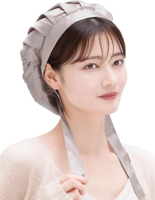 ココシルク(COCOSILK) シルク ナイトキャップ リボンタイプ