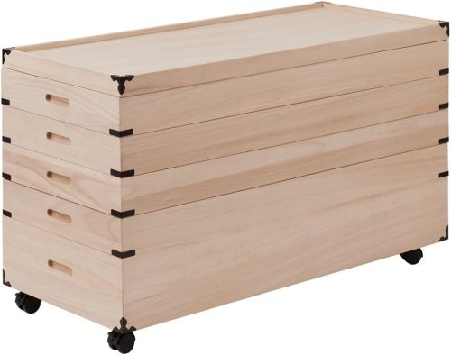 ナサ流通企画 キャスター付き桐衣装箱 GB-0008