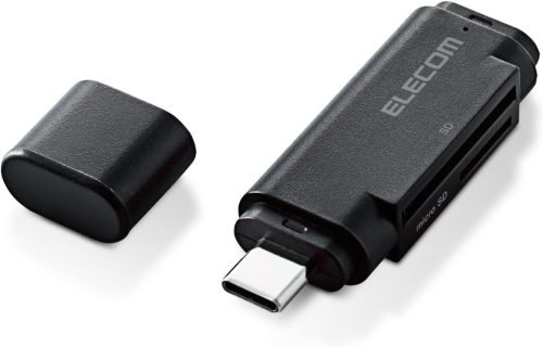 エレコム(ELECOM) USB Type-C接続 直挿しメモリーカードリーダ MR3C-D011BK