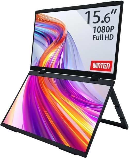 WINTEN デュアルモニター 15.6インチ WT-156PS-BK