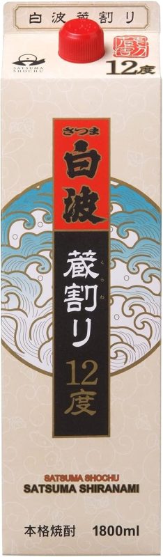 薩摩酒造 さつま白波蔵割り12度 1800ml
