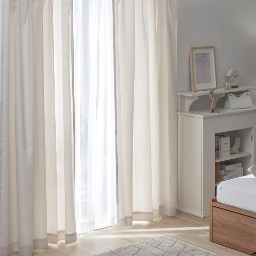 ロウヤ(LOWYA) ナチュラルカーテン 4枚セット