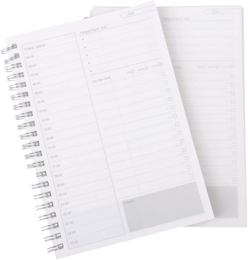 Chocople ToDoリスト スケジュール 一日 時間管理ノート dayly B6サイズ 2冊セット