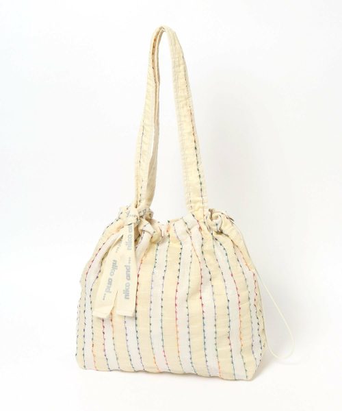 ニコアンド(niko and...) オリジナルレースドロストトートバッグ