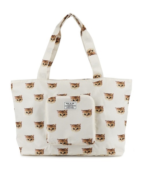 ポールアンドジョーアクセソワ(PAUL ＆ JOE ACCESSOIRES) ヌネット総柄 クリザンテーム柄 折りたたみトート