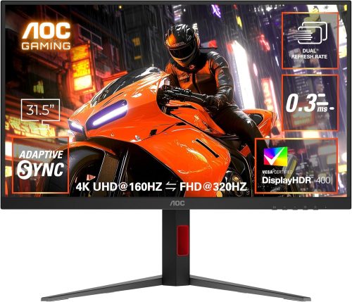 AOC 31.5 Dual Refresh Rate Gaming Monitor U32G4/11
