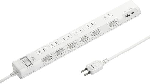 サンワサプライ(SANWA SUPPLY) Type-C搭載 節電タップ TAP-B108UC-1W