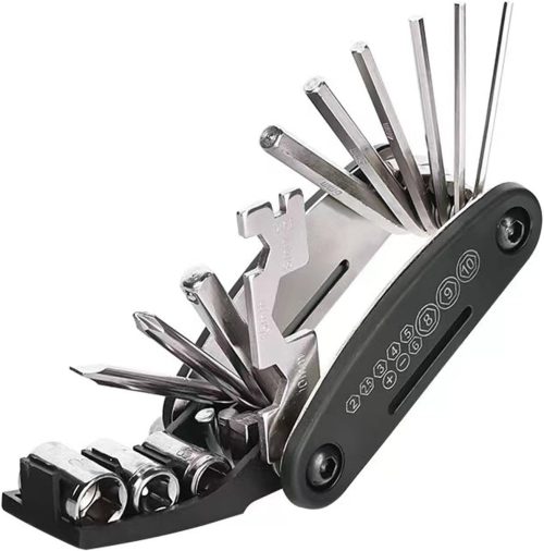 LUYING 自転車工具セット 折りたたみ式携帯工具