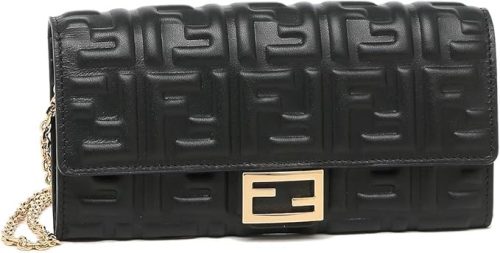 フェンディ(FENDI) バゲット チェーン付き 長財布