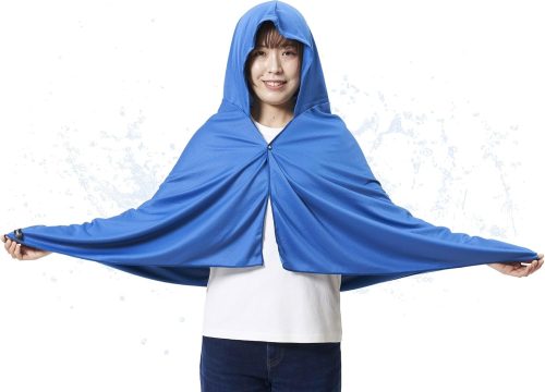山善(YAMAZEN) 冷感ポンチョ フリーサイズ KF1-CP