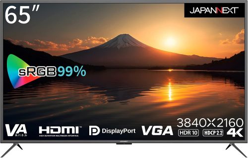 JAPANNEXT 大型4Kモニター JN-V6500UHDR-N
