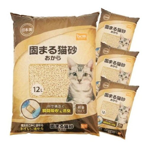 DCM 猫砂 固まる猫砂 おから 12L