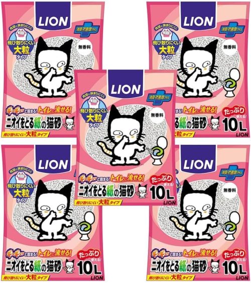 ライオン (LION) ニオイをとる紙の猫砂 10L