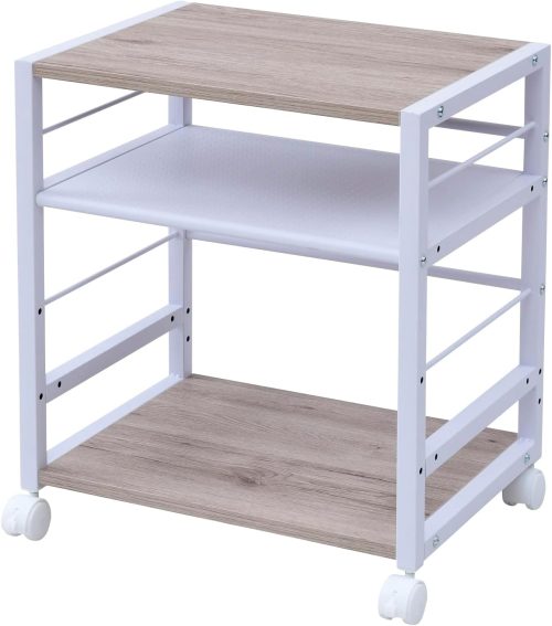 山善(YAMAZEN) キャスター付きデスクサイドラック NNGS-3R