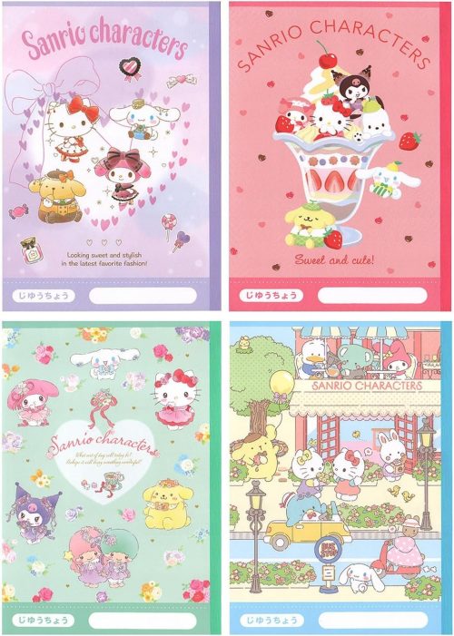 山野紙業 サンリオキャラクターズ 4冊パックノート自由帳