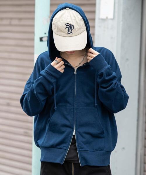 ウィゴー(WEGO) コンパクトフィットダブルZIPパーカー