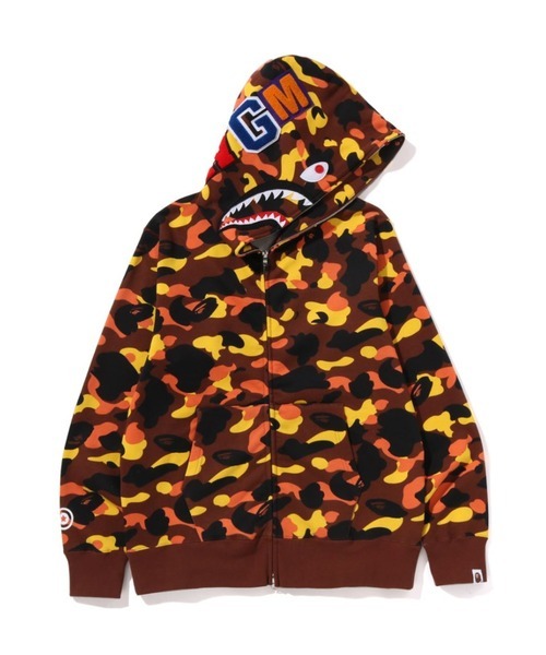 ア ベイシング エイプ(A BATHING APE) 1ST CAMO SHARK FULL ZIP HOODIE