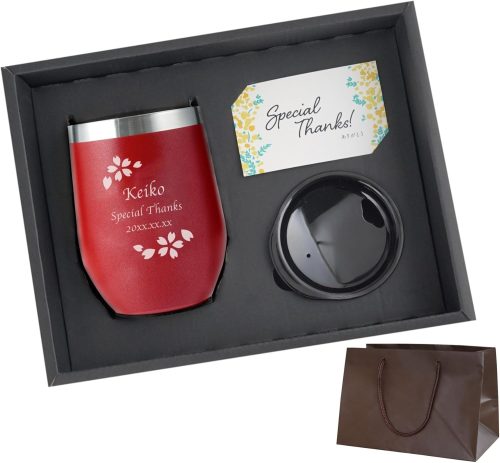 きざむ 名入れ 八福 桜 フレーム タンブラー