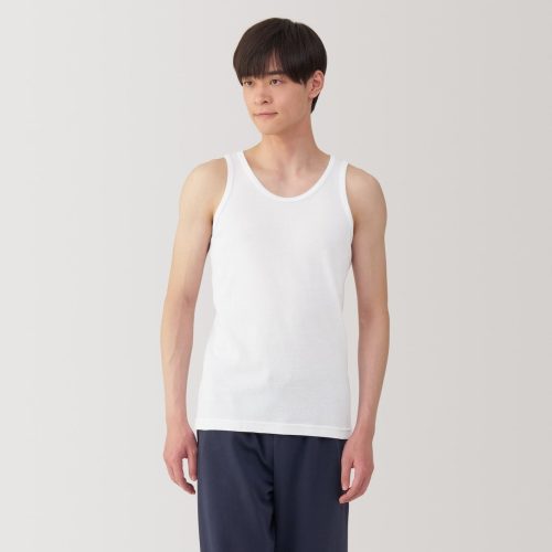 無印良品 紳士 さらっと綿 タンクトップ