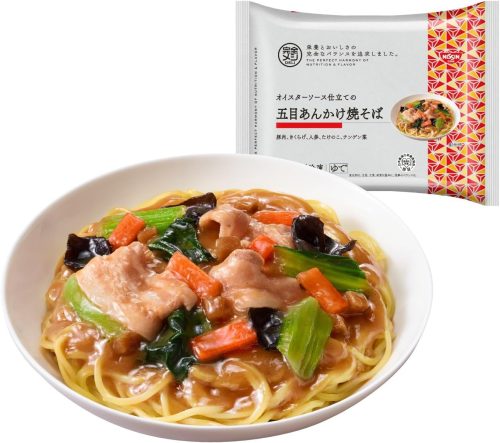 日清(NISSIN) 冷凍 完全メシ DELI オイスターソース仕立ての五目あんかけ焼そば