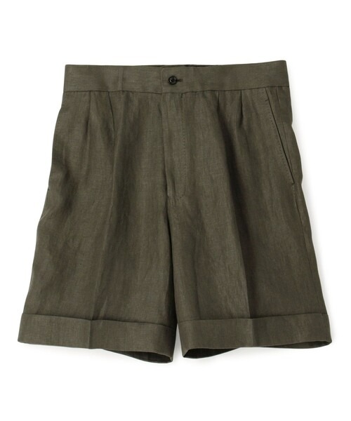 トゥモローランド(TOMORROWLAND) フレンチリネン バックベルト ショートパンツ