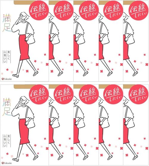 福助(fukuske) 満足 美しく心地いい 伝線しにくい 無地 パンティストッキング ノンラン設計