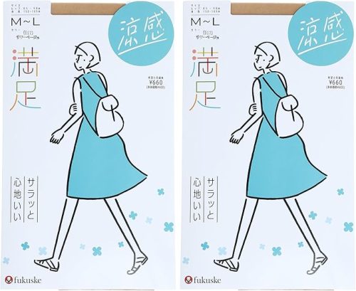 福助(fukuske) 満足 サラッと心地いい涼感 無地 パンティストッキング コンジュゲートゾッキ