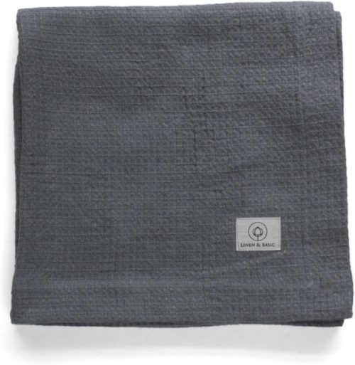 かどや リネンのワッフルケット ハーフ LINEN & BASIC LBC05-6