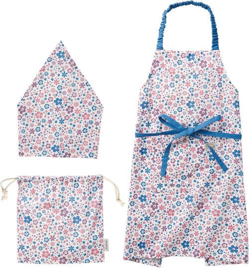 レップ(REP) アビチュアル バンダナ・巾着付きキッズエプロンセット