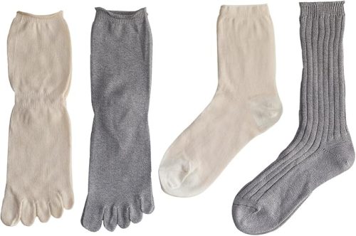 くらしきぬ 冷えとり靴下 基本4足セット