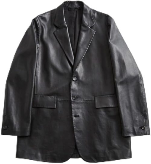 アダムエロぺ(ADAM ET ROPE') 3ボタン シープレザー テーラードジャケット