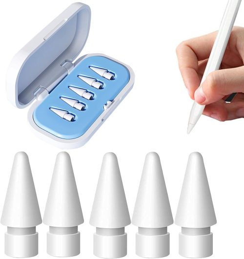 Wilbeva 5個Apple用ブルー収納ボックス付き鉛筆チップ