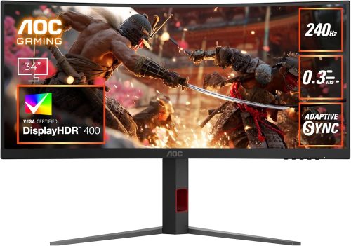 AOC 34インチ WQHD Curved Gaming Monitor CU34G4Z/11
